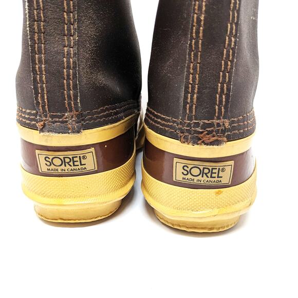 Sorel Arctic Pac Brown and Yellow Lace-Up Boots main image 12
